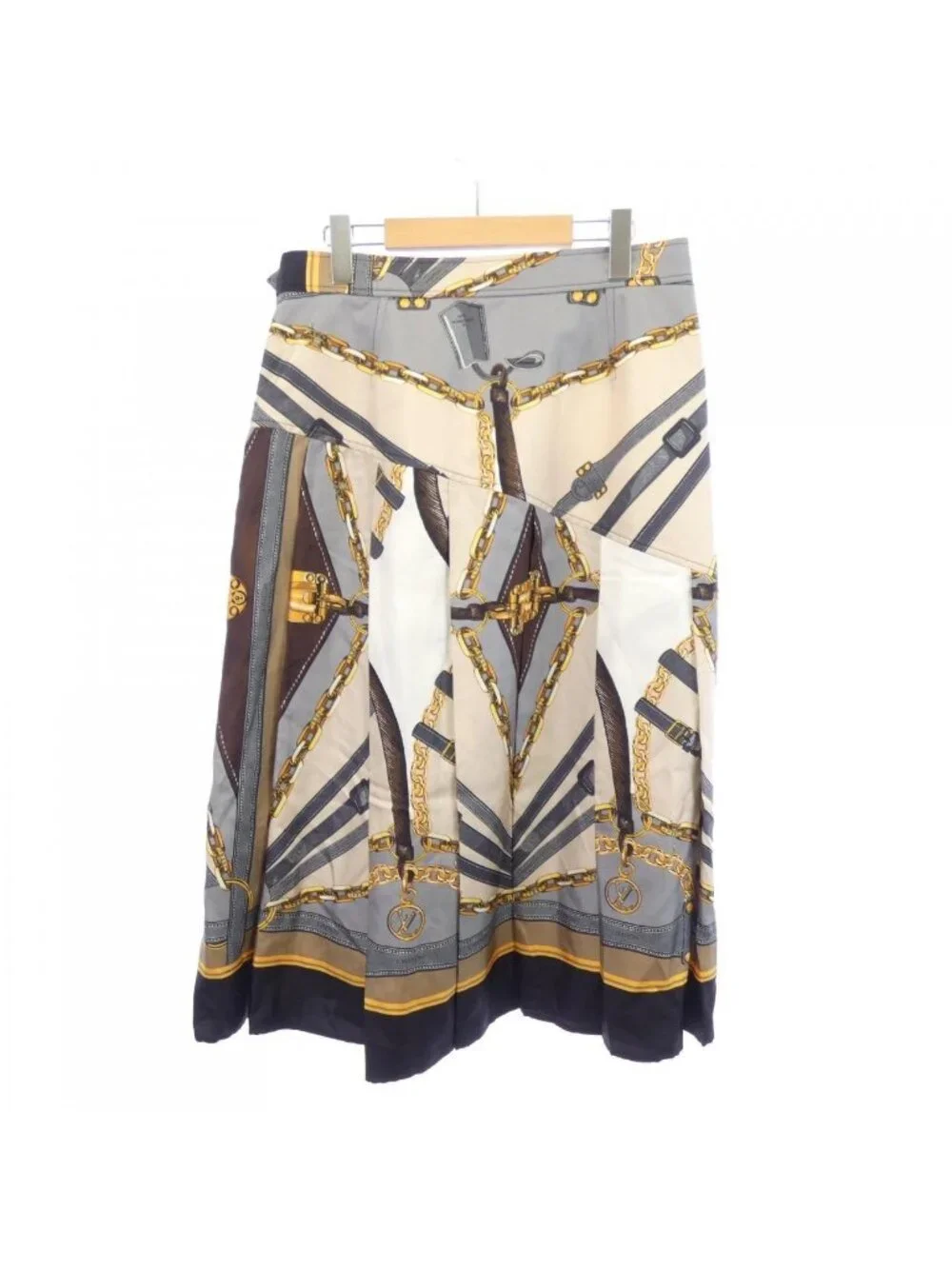 Louis Vuitton Scarf Print Asymmetric Skirt
